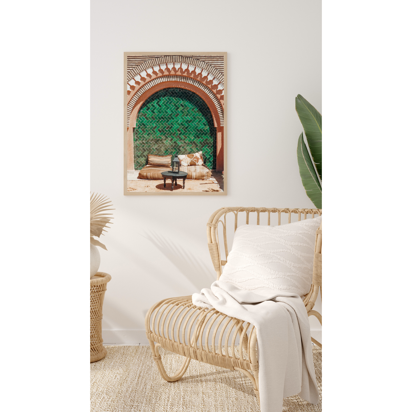 Sitzecke im Riad Poster