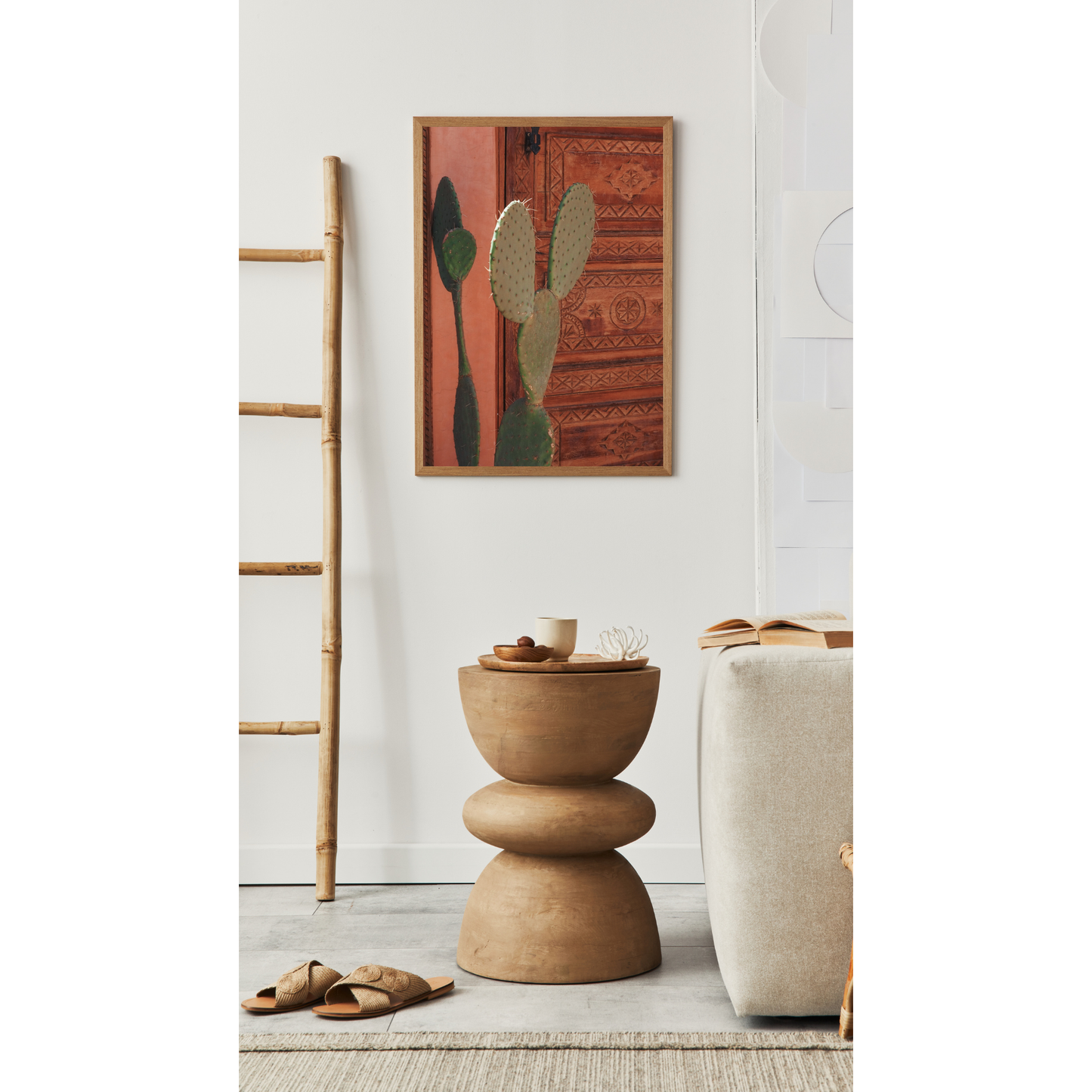 Kaktus vor Tür Poster