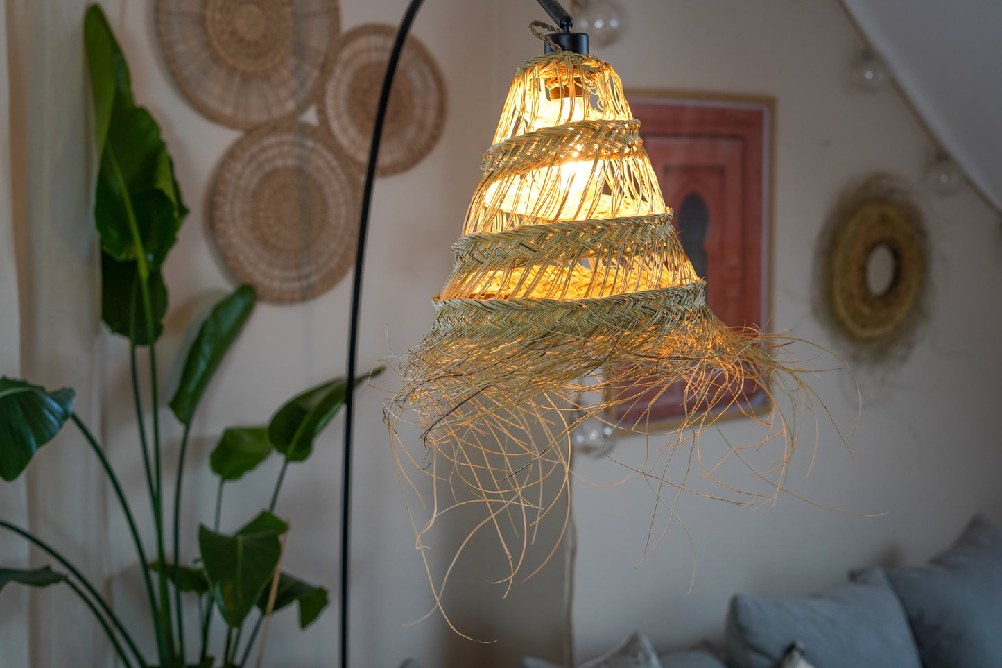Rattan lamp |
