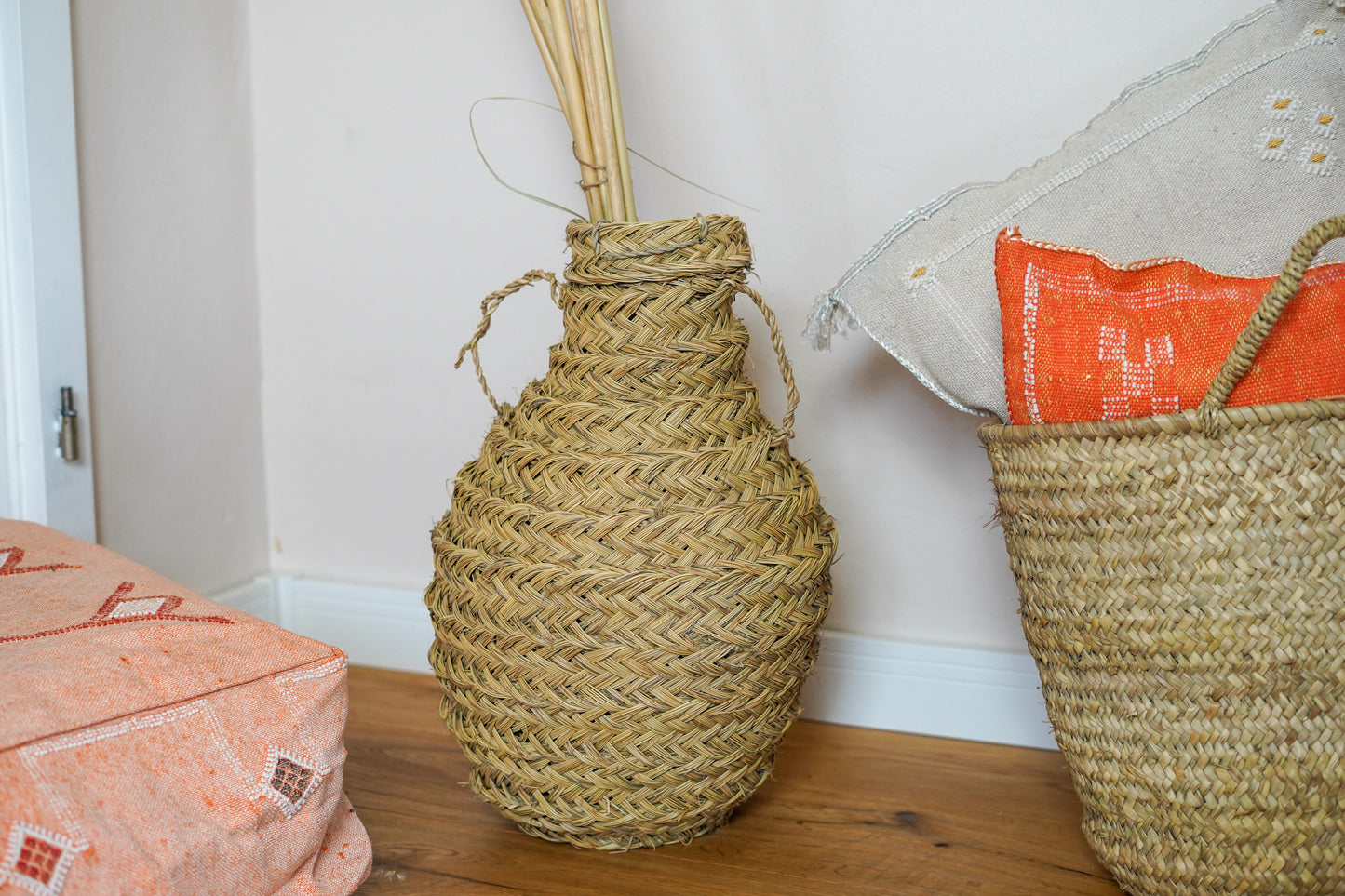 gewebte Halfagras-Vase