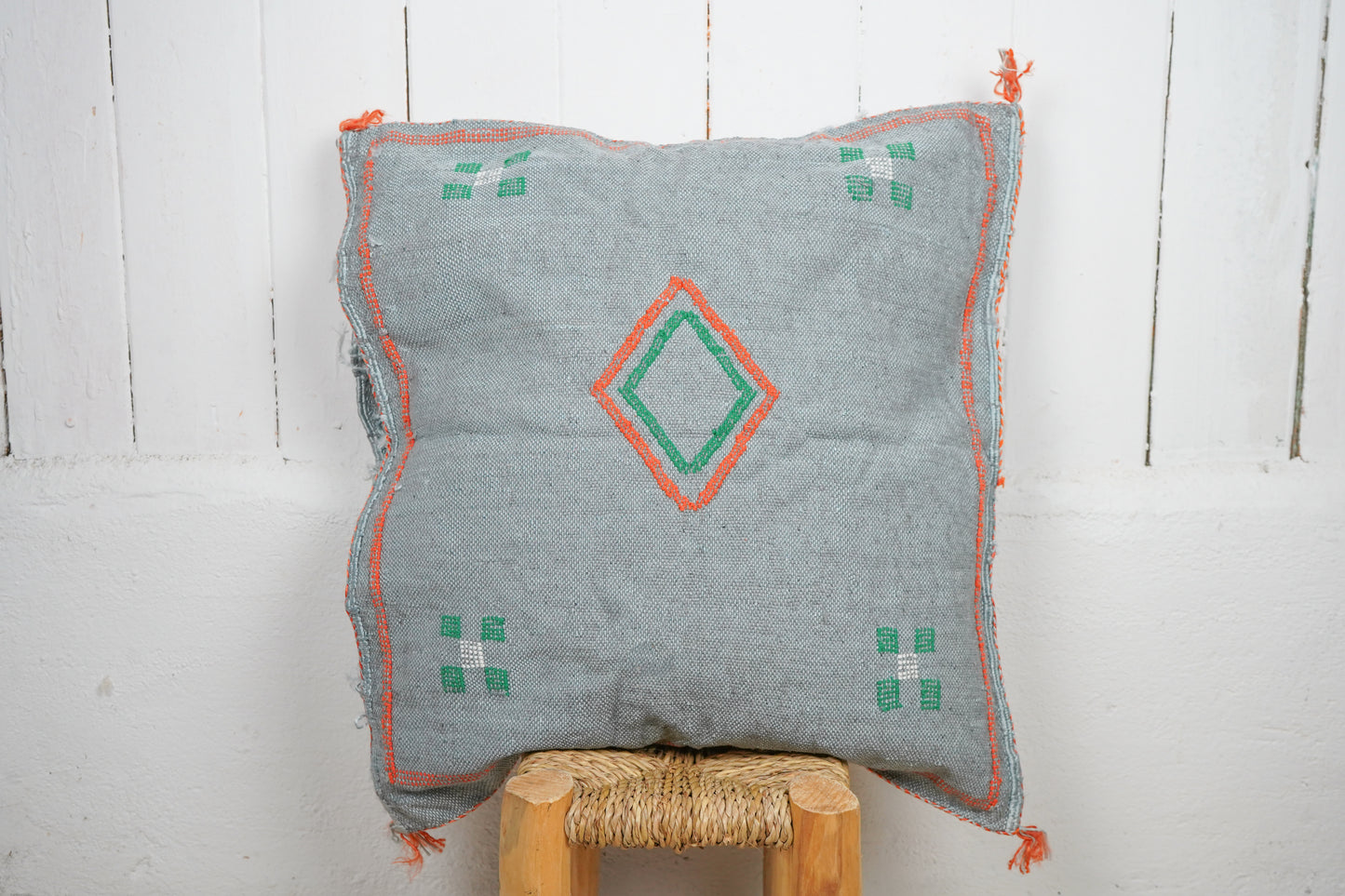 Moroccan boho cactus silk cushion