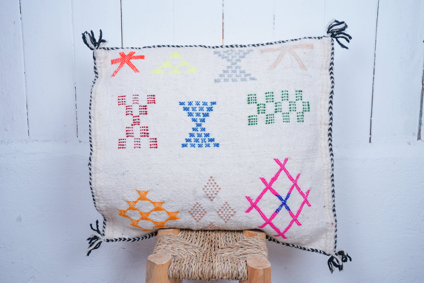 Moroccan boho cactus silk cushion