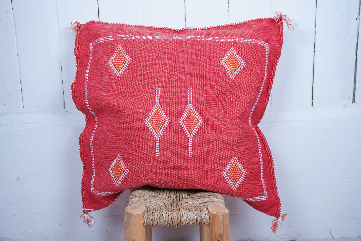Moroccan boho cactus silk cushion