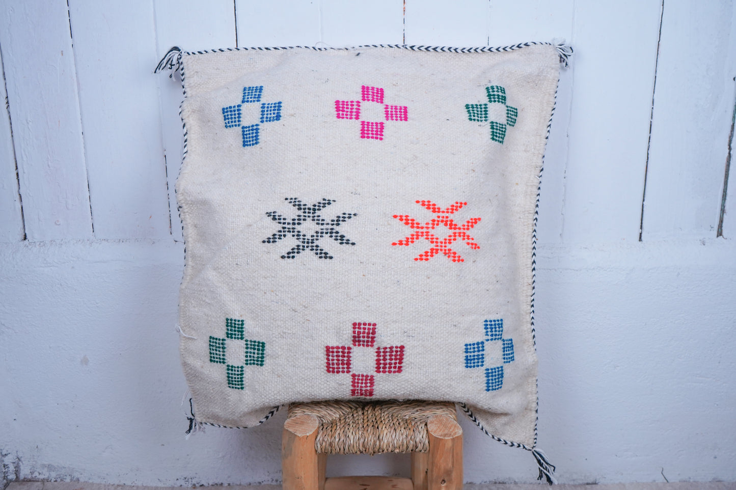 Moroccan boho cactus silk cushion
