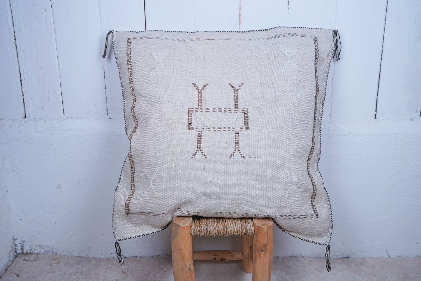 Moroccan boho cactus silk cushion