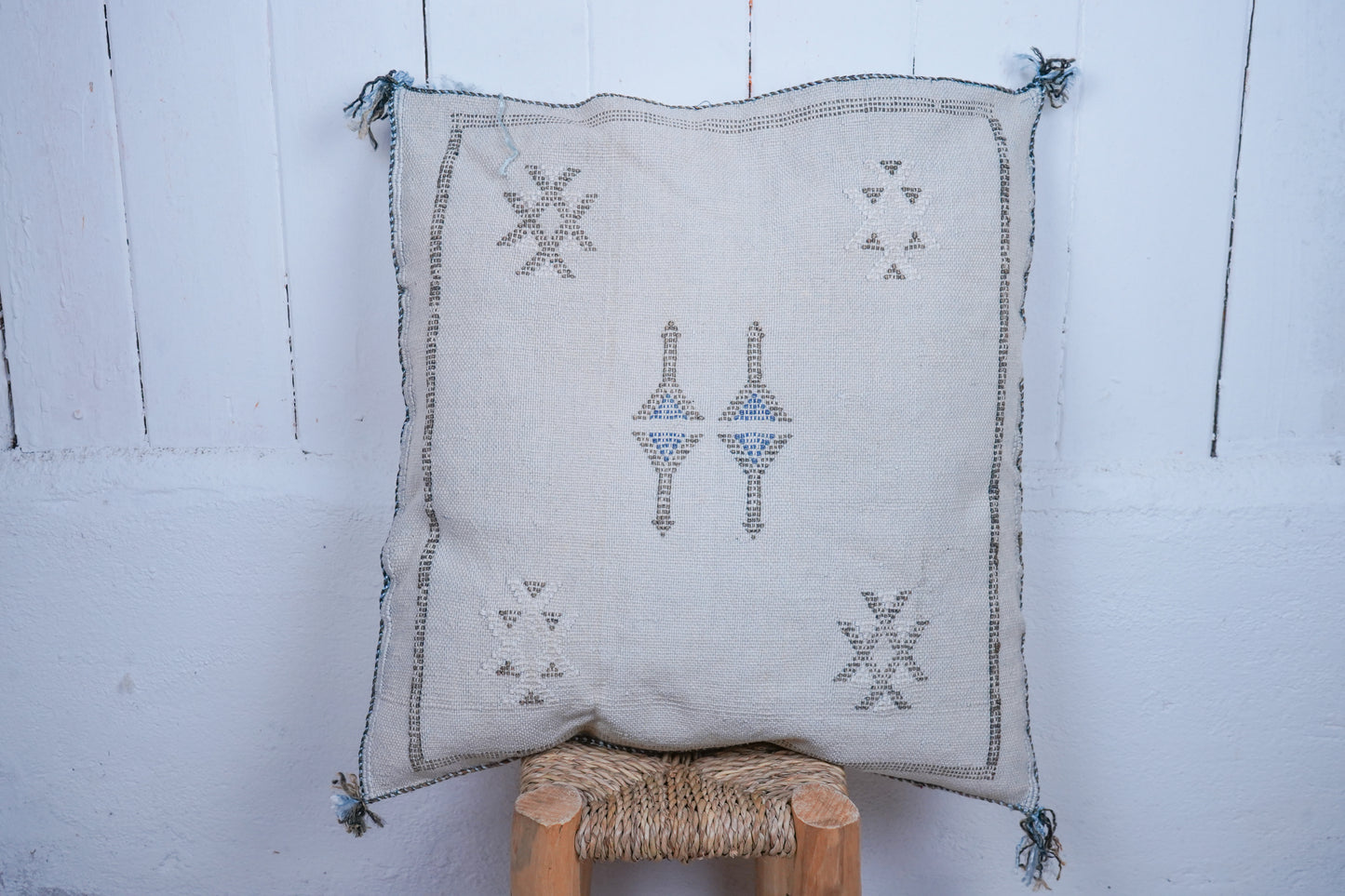 Moroccan boho cactus silk cushion