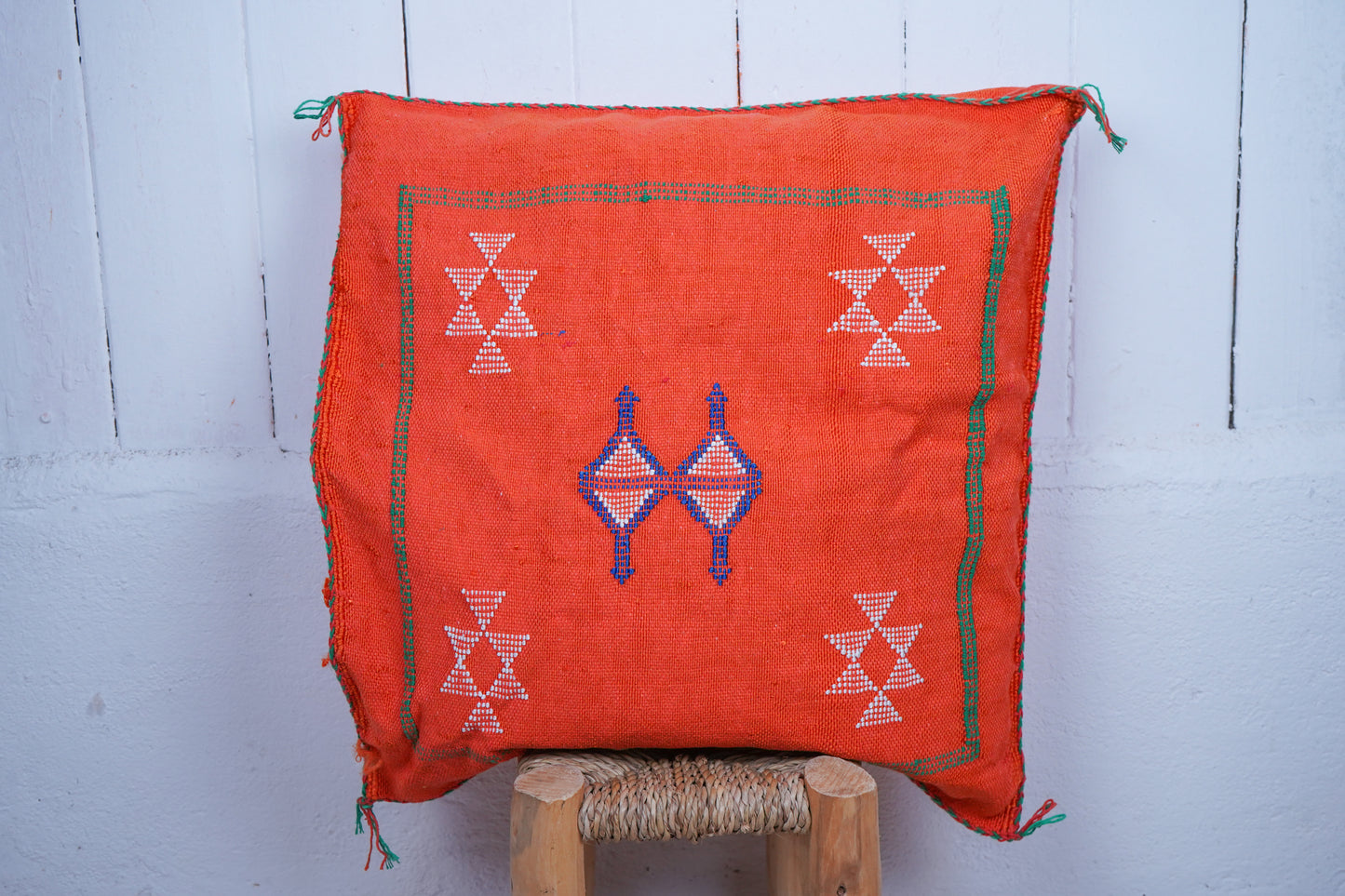 Moroccan boho cactus silk cushion
