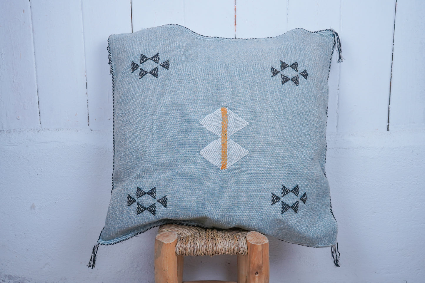 Moroccan boho cactus silk cushion