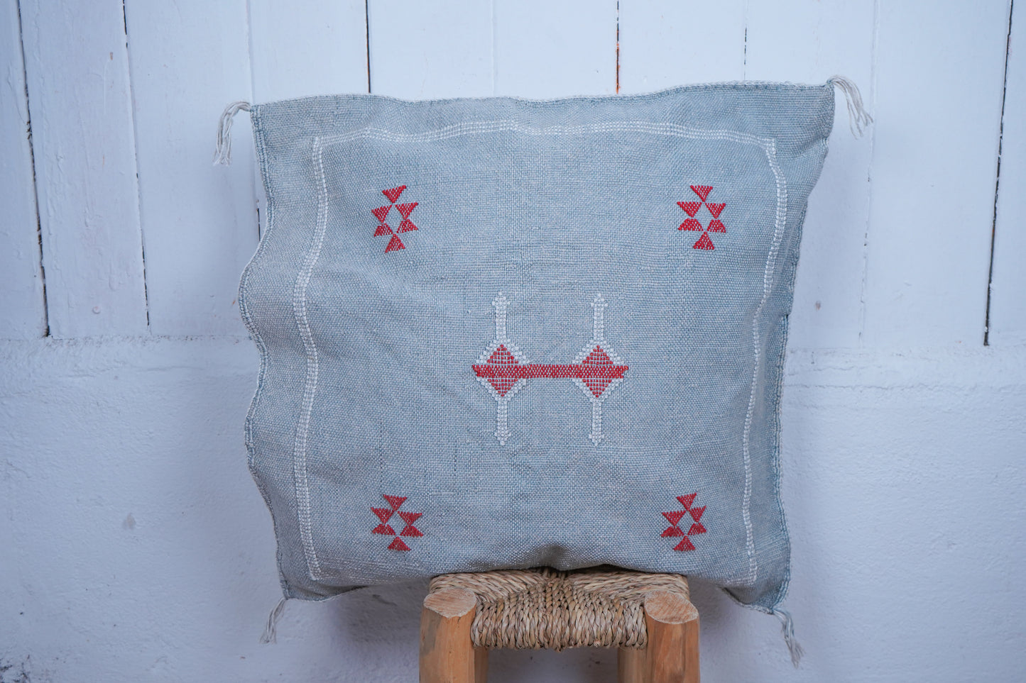 Moroccan boho cactus silk cushion