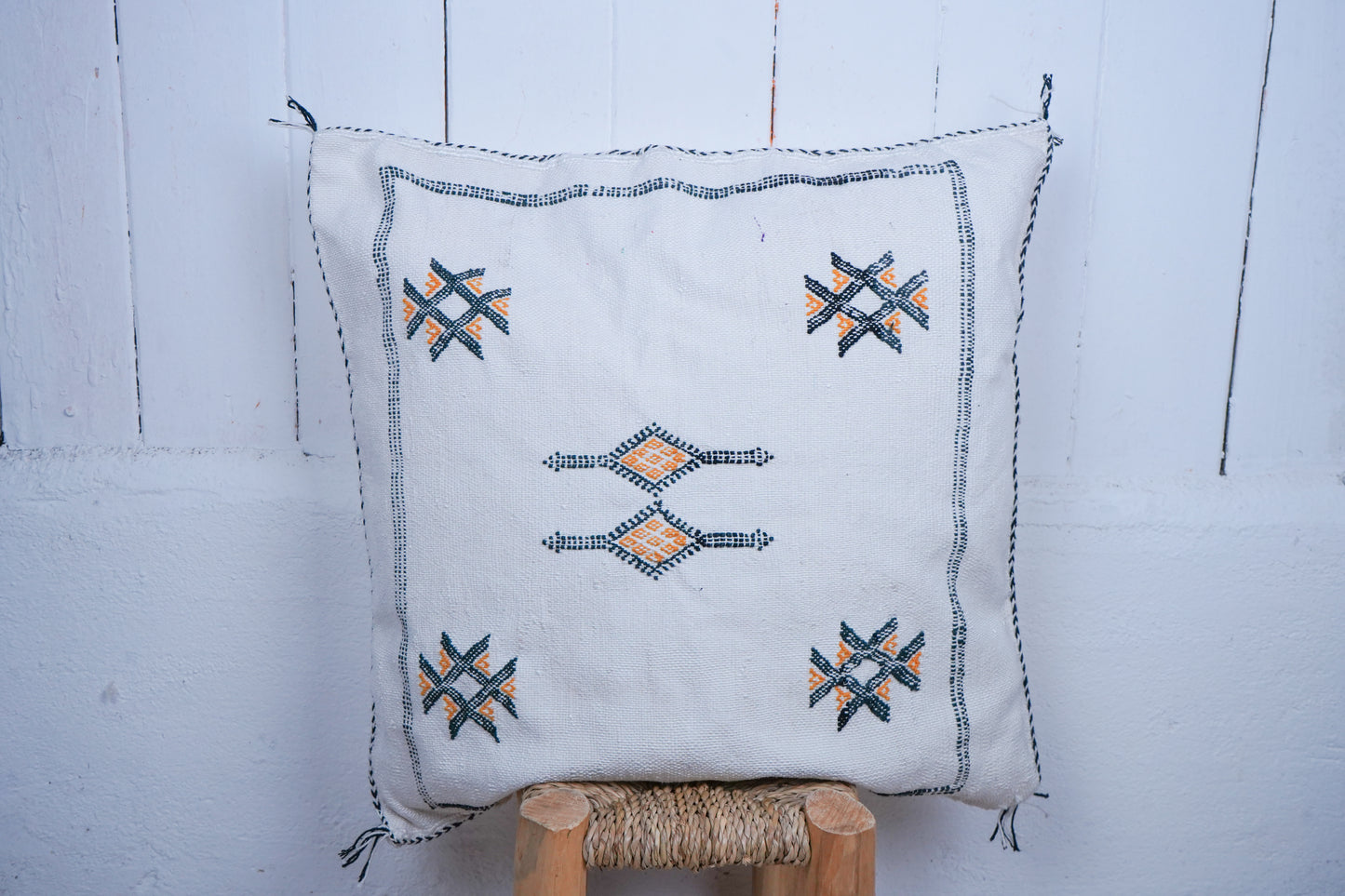 Moroccan boho cactus silk cushion
