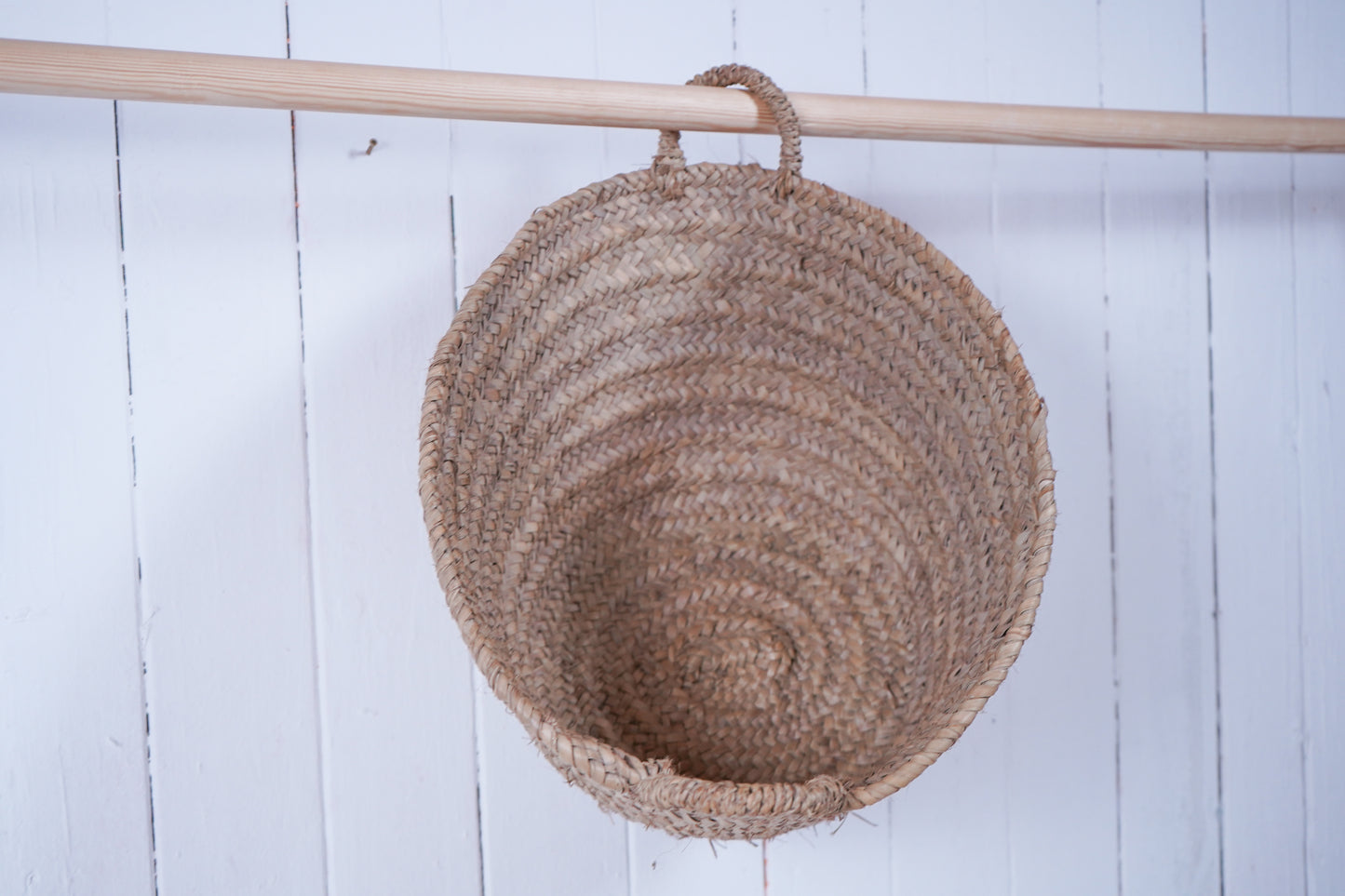 Gewebter Dekokorb aus Pflanzenfasern ⌀43cm