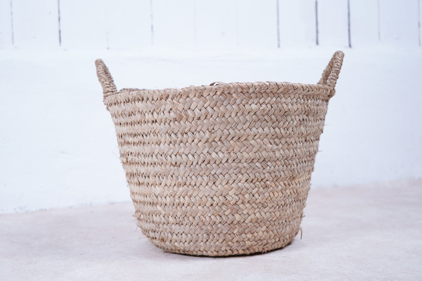 Gewebter Dekokorb aus Pflanzenfasern ⌀43cm