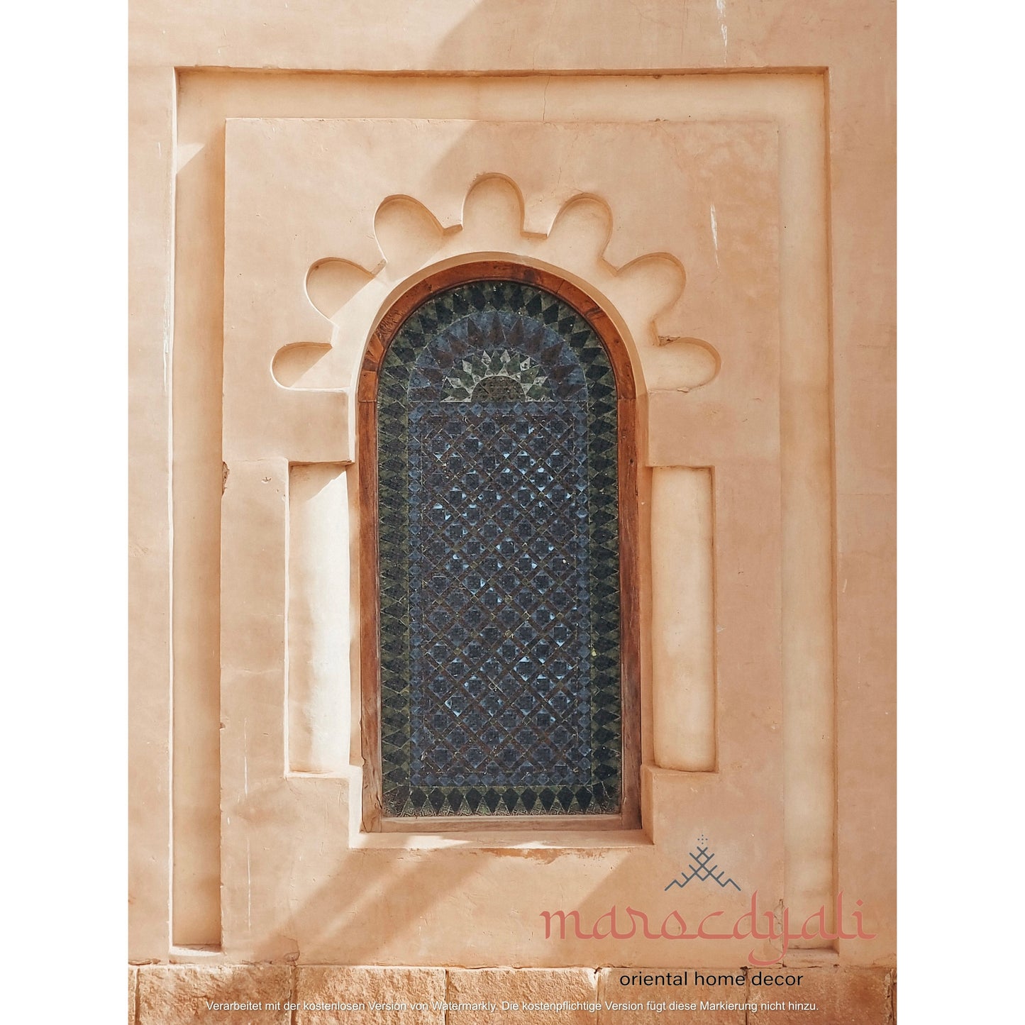 Blaues Fenster Medina Poster
