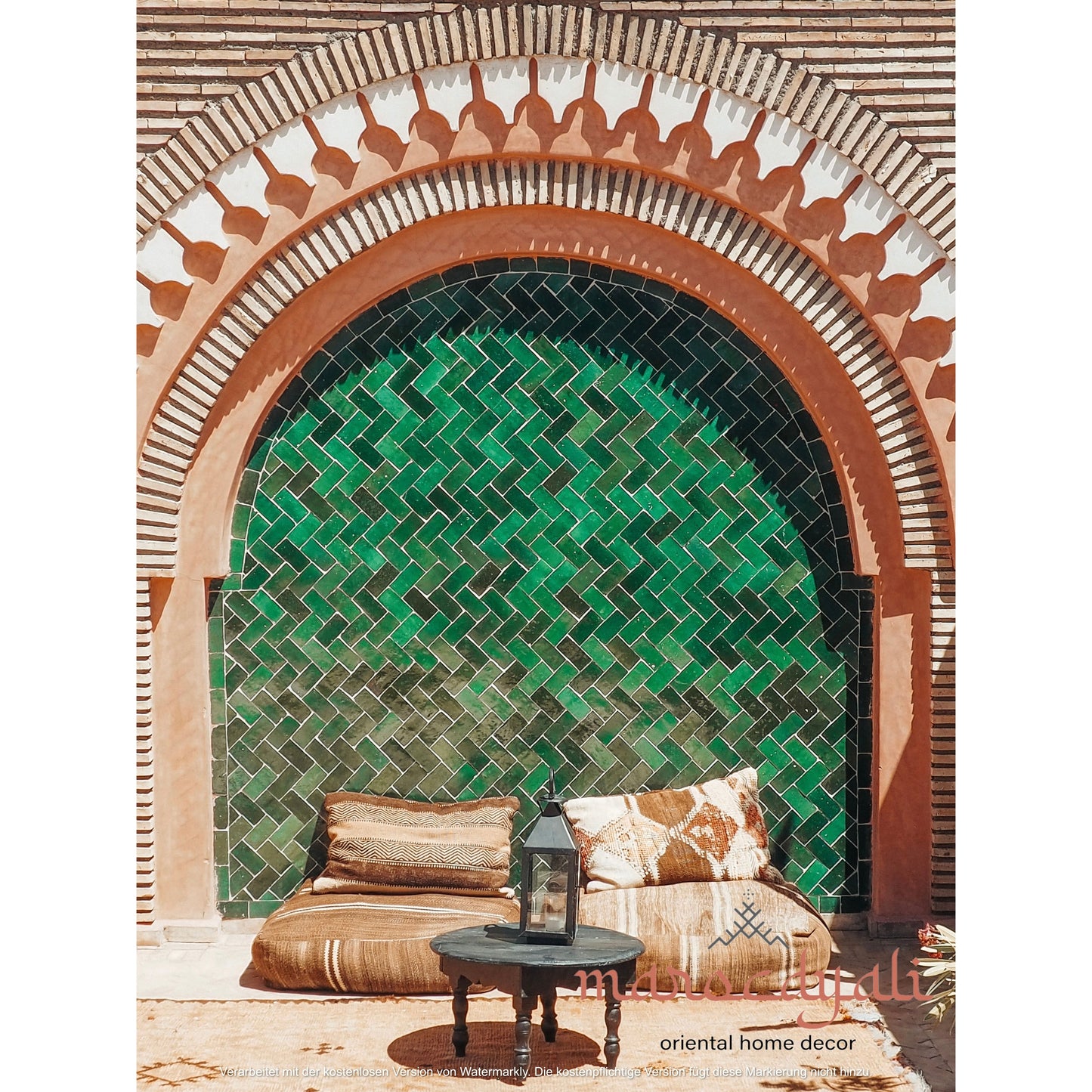 Sitzecke im Riad Poster