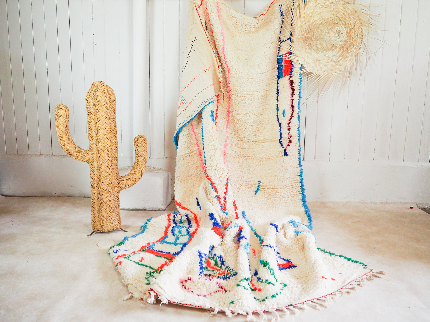 Handgefertigter Azilal Teppich `Nabila` aus Marokko – Boho-Muster und hochwertige Wolle | 290 x 185 cm