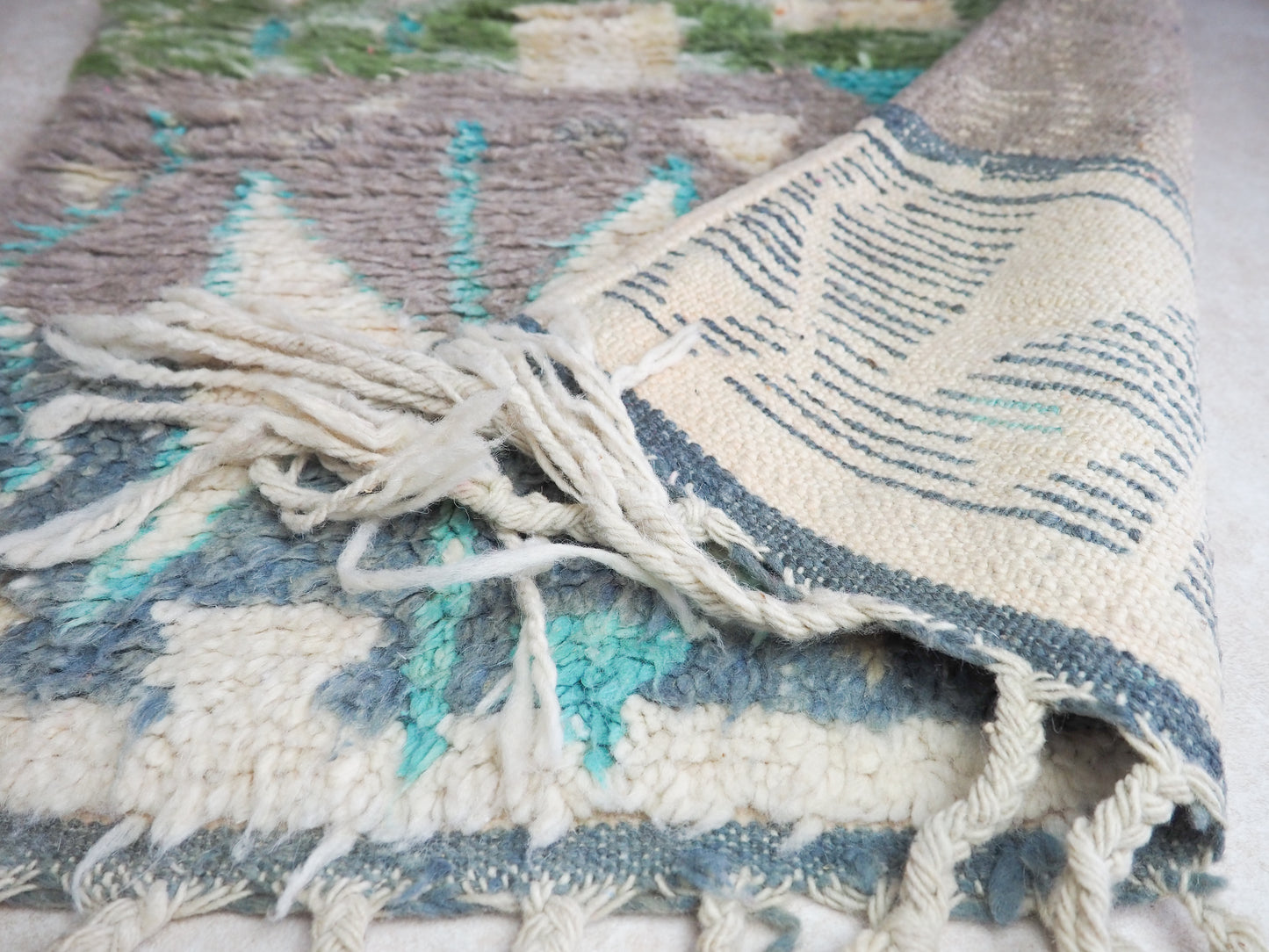 Handgefertigter Boujaad Läufer `Atlas` aus Marokko – Einzigartige Schönheit für dein Zuhause | 300 x 85 cm