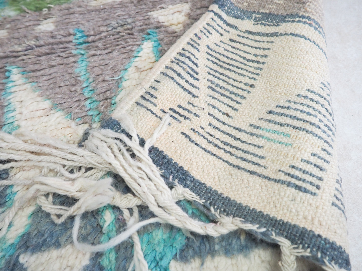 Handgefertigter Boujaad Läufer `Atlas` aus Marokko – Einzigartige Schönheit für dein Zuhause | 300 x 85 cm