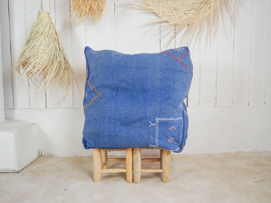 Marokkanischer Sabra Pouf ´Soukaina´ – Handgefertigt aus Kaktusseide