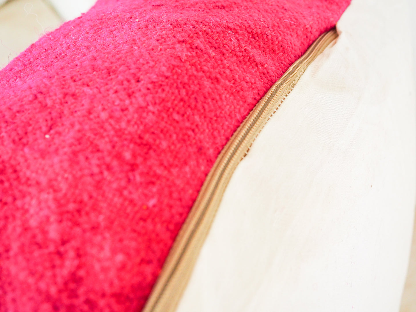 Handgefertigter Kilim Pouf aus Marokko ´Fanida´ – Traditionelles Design und Naturmaterialien