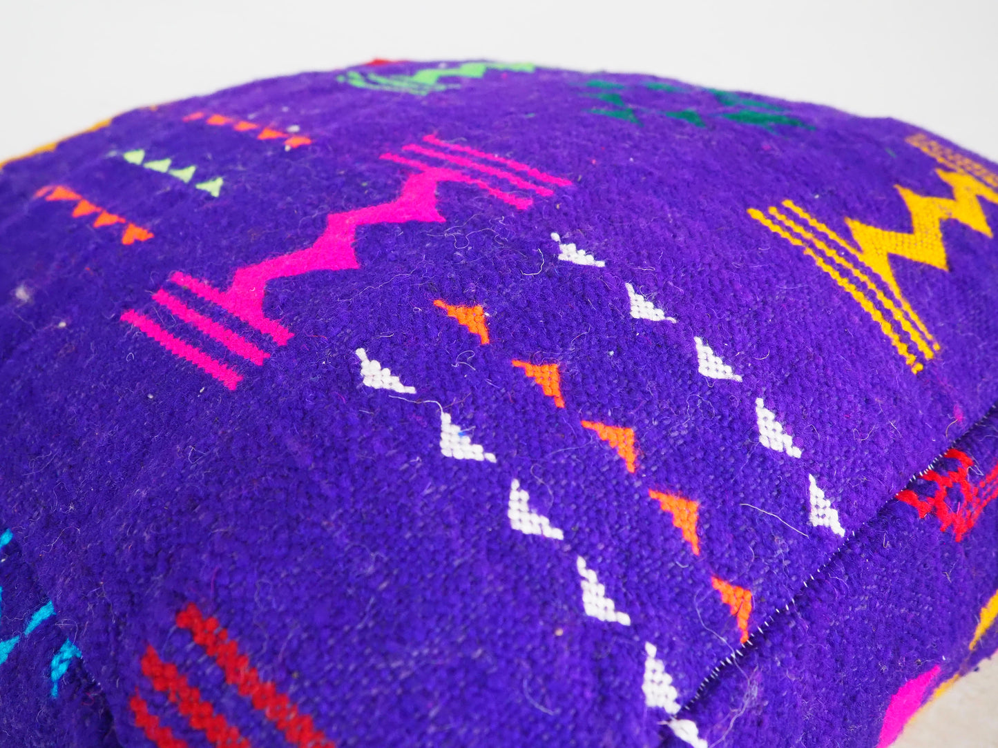 Handgefertigter Kilim Pouf aus Marokko ´Lalla´ – Traditionelles Design und Naturmaterialien