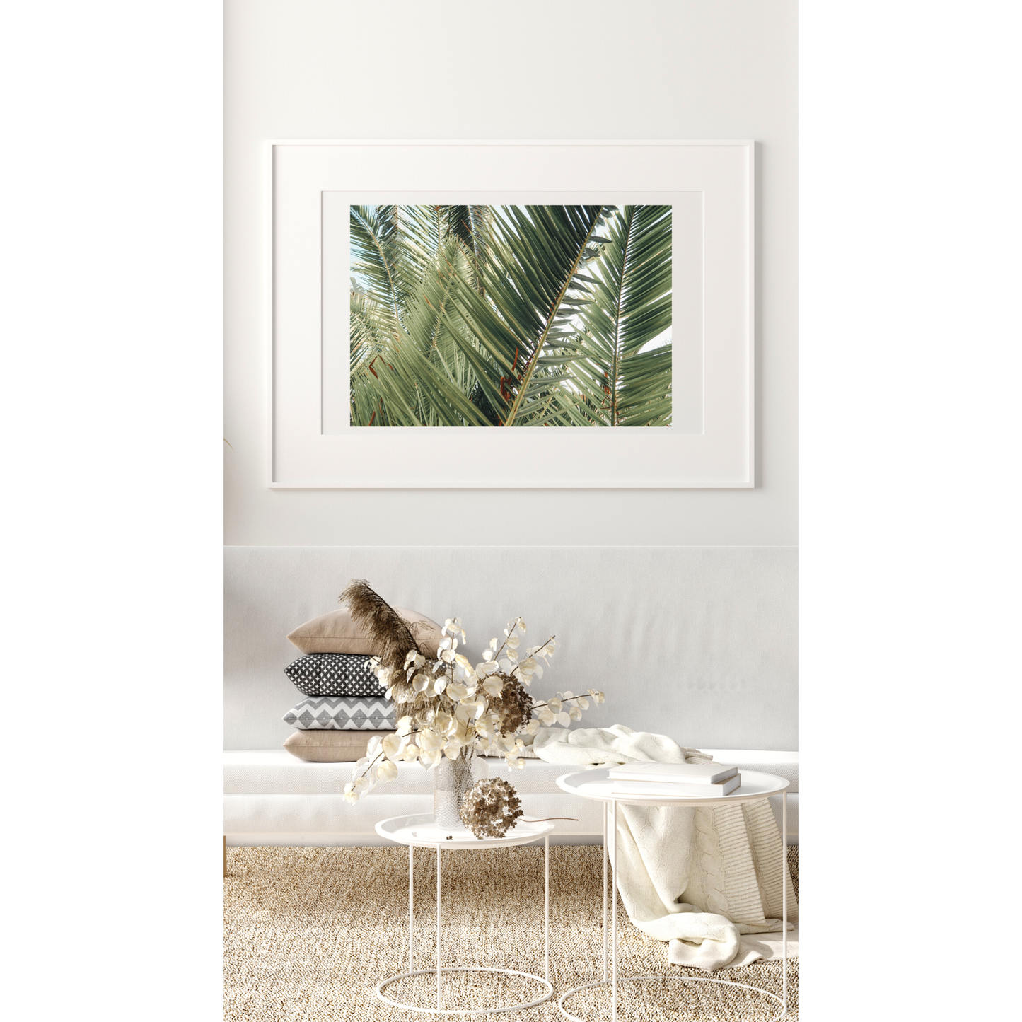 Palm leaves poster