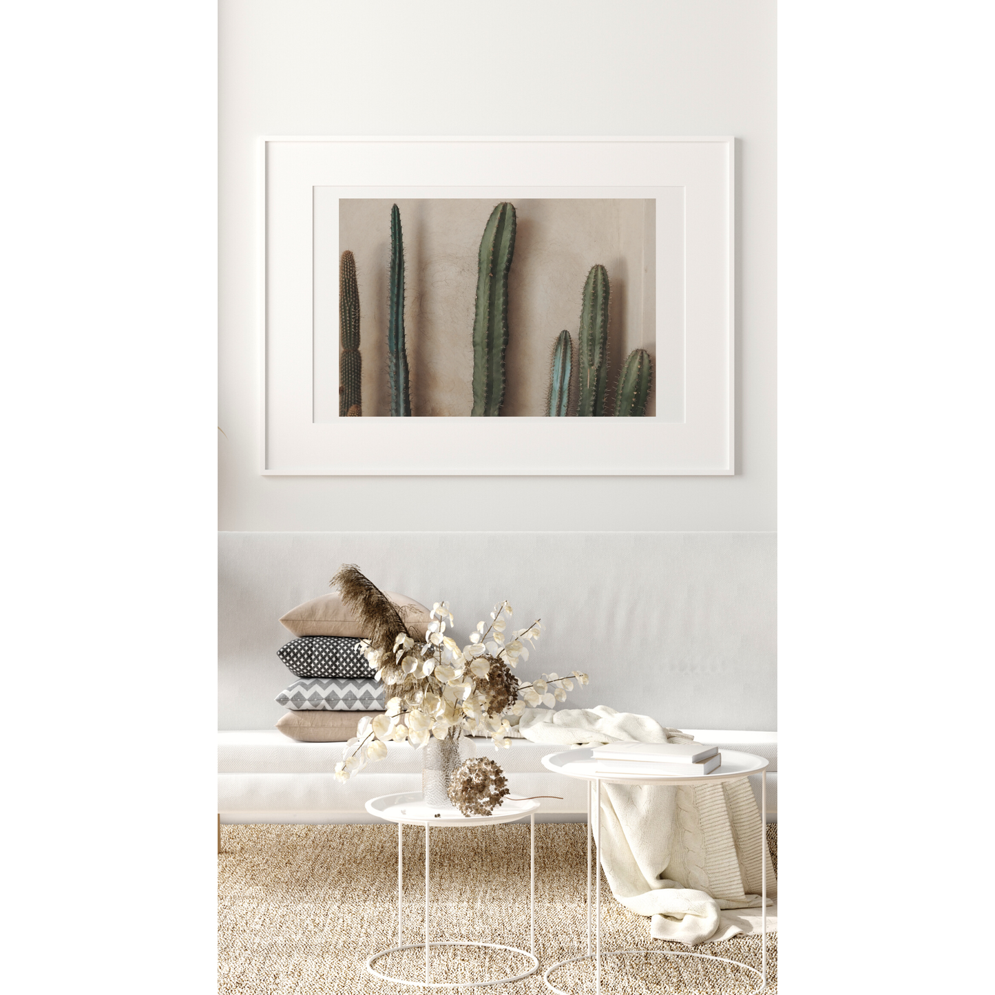 Cacti in the Riad Poster
