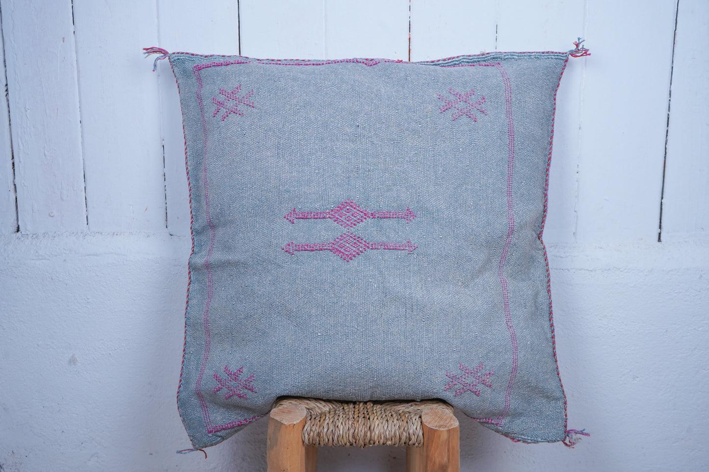 Moroccan boho cactus silk cushion
