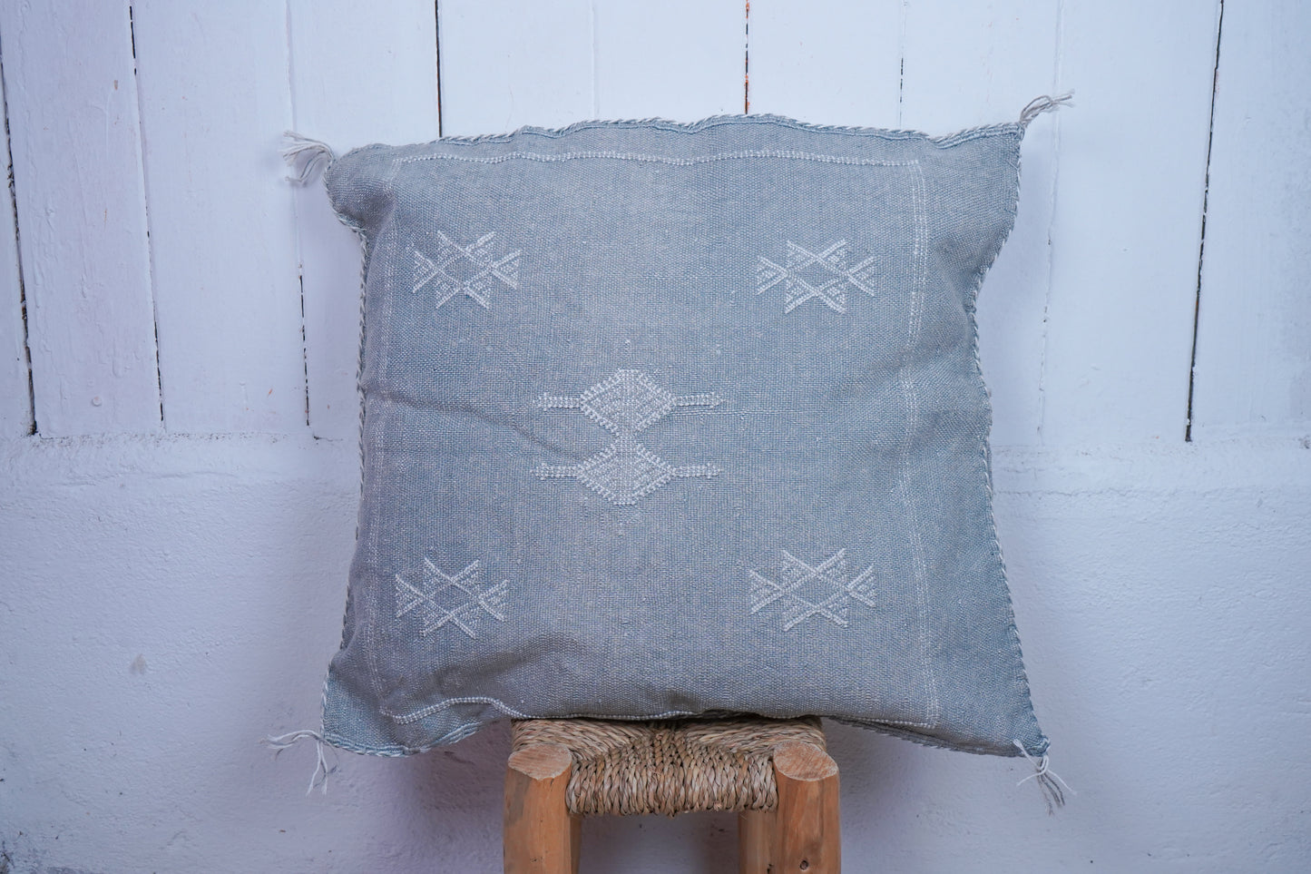 Moroccan boho cactus silk cushion