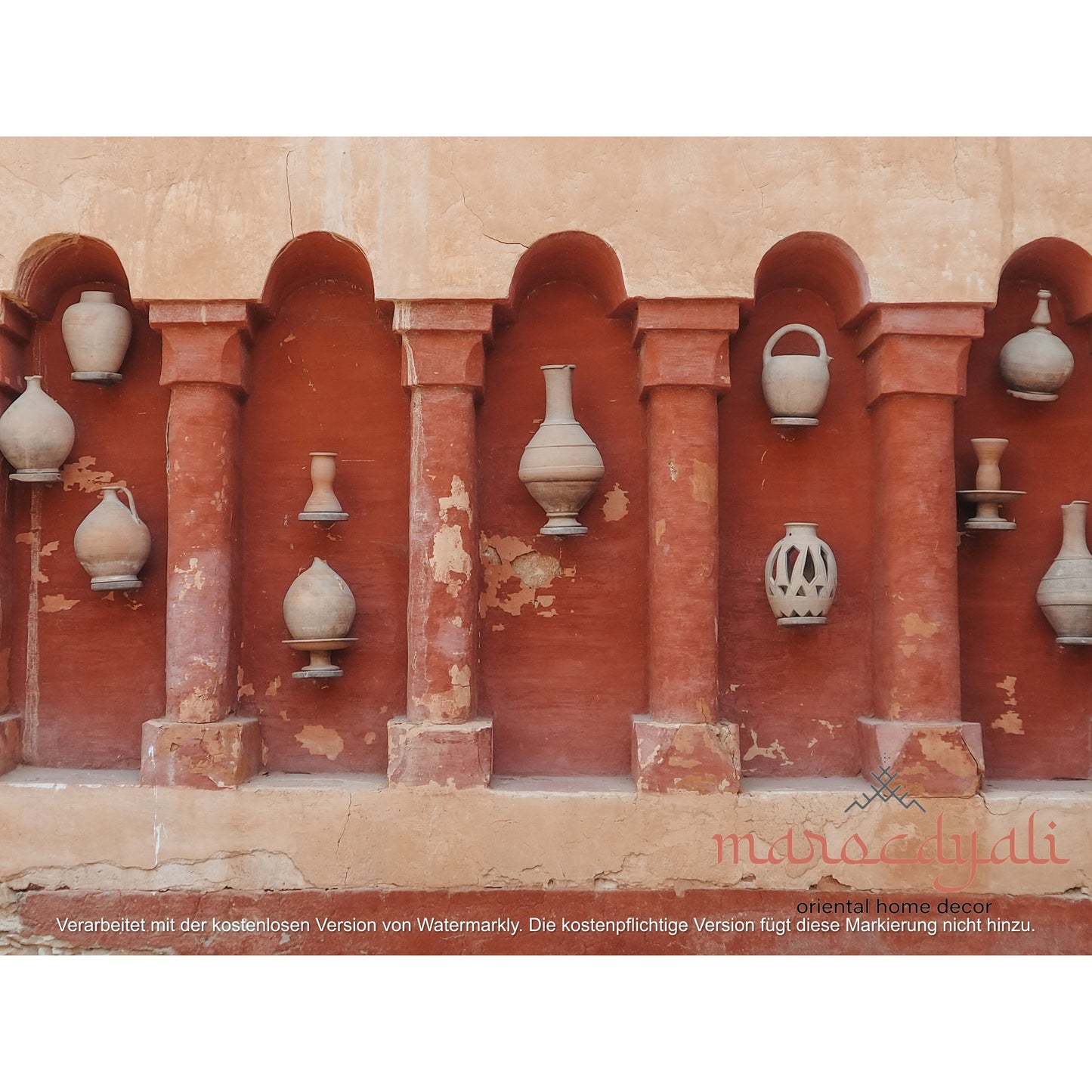 Vases in Archways Poster
